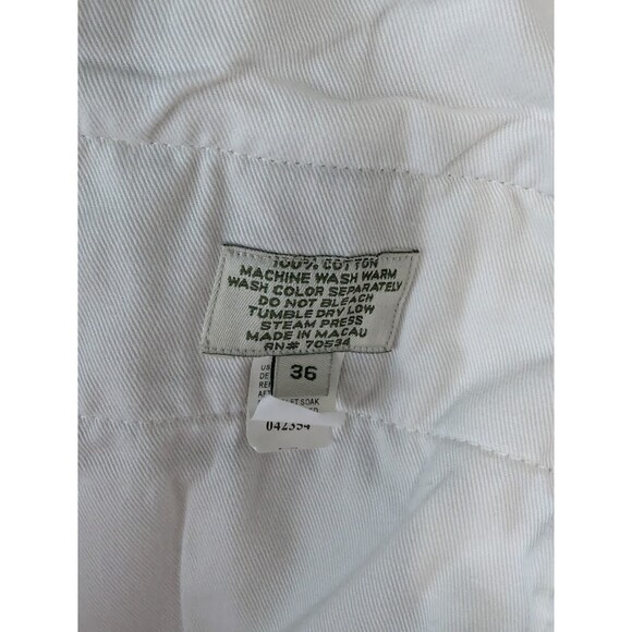 Orvis Sporting Traditions Jeans Tan and Leather Trim Men's Size 36x32 - Picture 8 of 10